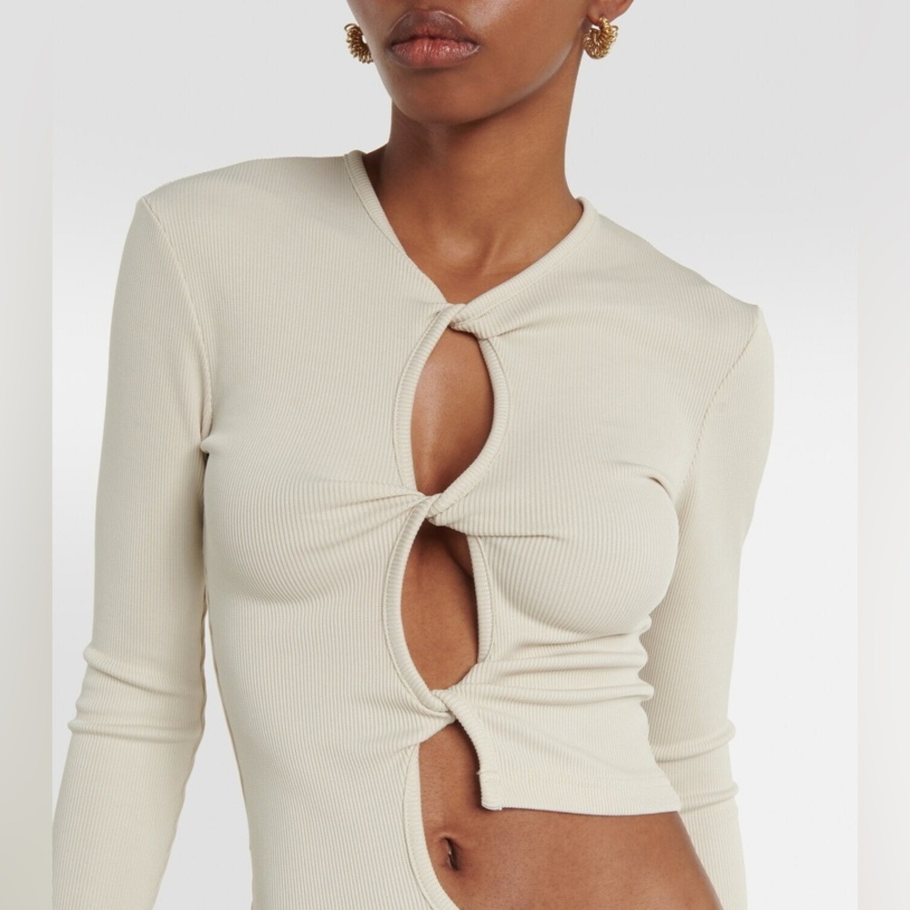 Christopher Esber Twist Front Long Sleeve Top